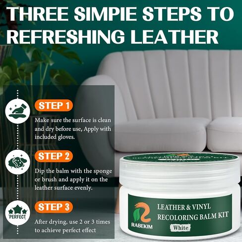 Dark Brown Leather Recoloring Balm Kit, Leather Couch Paint, Scratch Remover, Scratch Repair, Leather Color Restore, Leather Recolor for Couches, Renew Aged, Faded Vinyl Couch, Car Seat in Saudi Arabia
