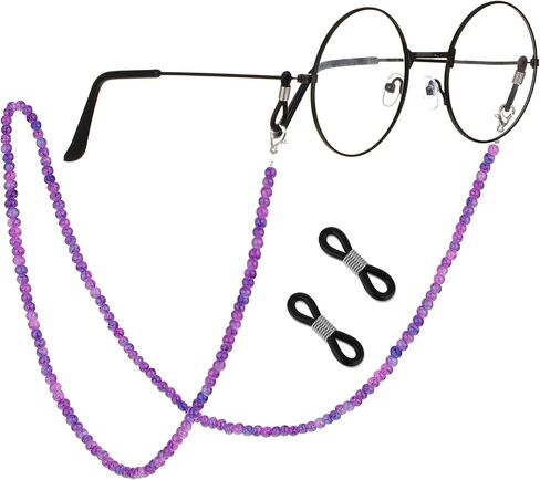 Stylish Eyeglass Chain, Healing Crystal Chains Beaded Sunglass Chain Women Eyewear Retainer Chain Around Neck Wear in Saudi Arabia