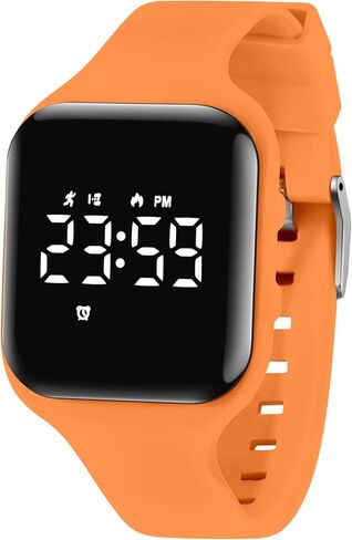 Kids Watch Digital Watch for 5-12 Years Old Boys Girls, Kids Fitness Tracker Watch with Alarm Clock, Stopwatch, Step Counter Sports Watch, No App Waterproof Watch for Kids Teens Gifts in Kuwait