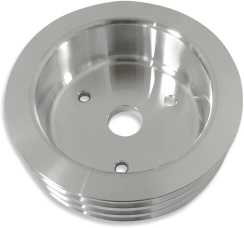 DEMOTOR PERFORMANCE 3 Groove SWP Short Water Pump Polished Aluminum Crankshaft Pulley For Chevy BBC in Saudi Arabia