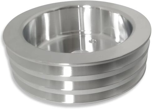 DEMOTOR PERFORMANCE 3 Groove SWP Short Water Pump Polished Aluminum Crankshaft Pulley For Chevy BBC in Saudi Arabia