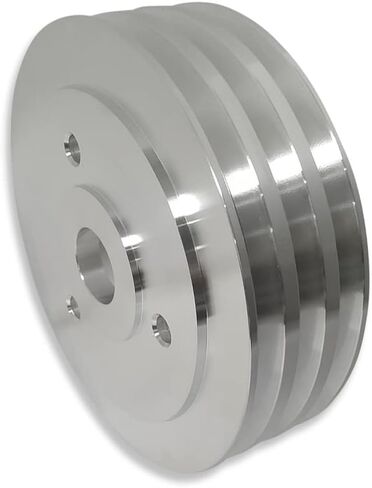 DEMOTOR PERFORMANCE 3 Groove SWP Short Water Pump Polished Aluminum Crankshaft Pulley For Chevy BBC in Saudi Arabia