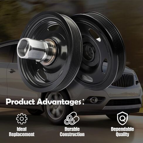 Engine Harmonic Balancer Compatible with Chevrolet Cruze 2011, Sonic 2012-2017, Trax 2013-2019; Buick Encore 2013-2016 Replaces OE Number: 55571403, 55574772, 594-720, 594720 in Saudi Arabia