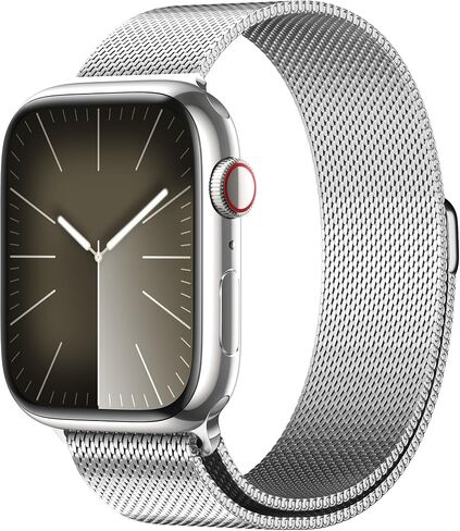 متوافق مع سوار ساعة Apple Series 9، Ultra 2، SE، حزام مغناطيسي من الفولاذ المقاوم للصدأ، حلقة رياضية شبكية معدنية لسوار iWatch 38 مم 40 مم 41 مم 42 مم 44 مم 45 مم 49 مم سلسلة 8/7/6/5/4/3/2/1 للنساء والرجال in Kuwait