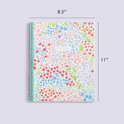 Blue Sky 2024-2025 Academic Year Teacher Weekly and Monthly Lesson Planner, 8.5" x 11", Flexible Cover, Wirebound, Ditsy Dapple Light (132002-A25) in Saudi Arabia