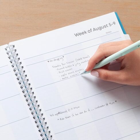 Blue Sky 2024-2025 Academic Year Teacher Weekly and Monthly Lesson Planner, 8.5" x 11", Flexible Cover, Wirebound, Ditsy Dapple Light (132002-A25) in Saudi Arabia