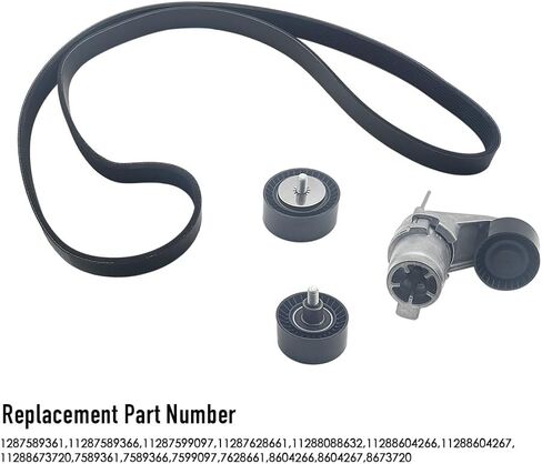 محرك الموتر توقيت الحزام عدة 11287589361 11287589366 11287599097 متوافق مع BMW 535i 640i X5 X6 2010-2019 3.0L in Kuwait