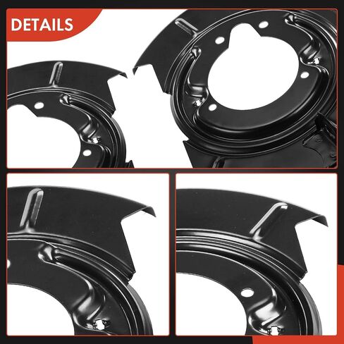 A-Premium Rear Driver and Passenger Side Brake Dust Shield Compatible with Select BMW Models - 318i 1985/1991-1992, 318ti 1995-1999, 323ti, 325, 325e, 325i, 325iX, Z3 - Replace# 34116857978, 2-PC Set in Saudi Arabia