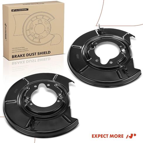 A-Premium Rear Driver and Passenger Side Brake Dust Shield Compatible with Select BMW Models - 318i 1985/1991-1992, 318ti 1995-1999, 323ti, 325, 325e, 325i, 325iX, Z3 - Replace# 34116857978, 2-PC Set in Saudi Arabia