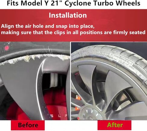 أغطية العجلات لطراز تسلا Y Hubcaps 19 بوصة 2020-2024 موديل Y غطاء محور حافة حامي نموذج Y ملحقات استبدال غطاء العجلة (مجموعة من 4) in Kuwait