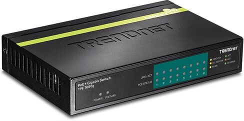 TRENDnet 16-Port Gigabit PoE+ Switch, 16 x Gigabit PoE+ Ports, 246W PoE Power Budget, 32 Gbps Switching Capacity, Desktop Switch, Ethernet Network Switch, Metal, Lifetime Protection, Black, TPE-TG160g in Saudi Arabia