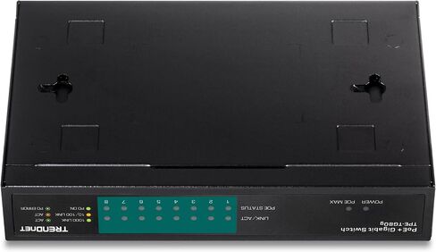 TRENDnet 16-Port Gigabit PoE+ Switch, 16 x Gigabit PoE+ Ports, 246W PoE Power Budget, 32 Gbps Switching Capacity, Desktop Switch, Ethernet Network Switch, Metal, Lifetime Protection, Black, TPE-TG160g in Saudi Arabia