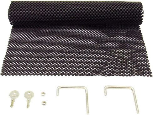 Outlaw OU2001 ATV/UTV Front Aluminum Storage Box Rack Cargo Mount Trunk Luggage - Offroad Trail Storage Container for Quads, Four Wheeler, Utility Vehicles - Weather Proof - Black Powder Coat in Kuwait