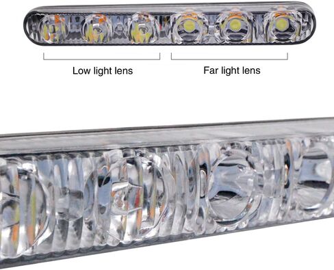 Auto 2PCS Fit 6 LED High Power LED Daytime Running Lights Driving Lamp Universal Fit LED Car Fog Light in Saudi Arabia