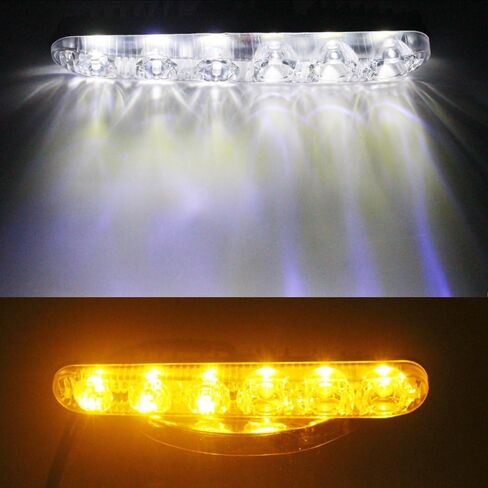 Auto 2PCS Fit 6 LED High Power LED Daytime Running Lights Driving Lamp Universal Fit LED Car Fog Light in Saudi Arabia