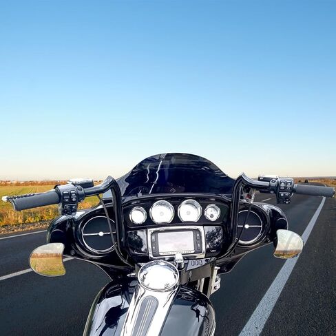 إكسسوارات Street Glide، طقم محول دعامة مرآة للرؤية الخلفية للدراجات النارية من أجل Harley Touring Street Glide CVO Bagger مع جناح الخفاش 2014-2023 in Kuwait