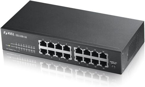 Zyxel 16 Port Network Ethernet Switch | Unmanaged Gigabit | GS1100-16 in Kuwait
