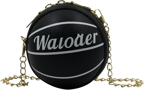 محفظة صغيرة لطيفة على شكل كرة السلة للفتيات حقيبة يد متقاطعة للجسم للأطفال حقيبة كتف كتف من جلد البولي يوريثان حقائب يد مستديرة in Kuwait