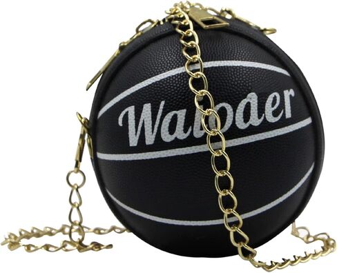 محفظة صغيرة لطيفة على شكل كرة السلة للفتيات حقيبة يد متقاطعة للجسم للأطفال حقيبة كتف كتف من جلد البولي يوريثان حقائب يد مستديرة in Kuwait