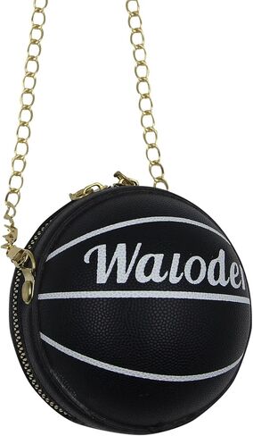 محفظة صغيرة لطيفة على شكل كرة السلة للفتيات حقيبة يد متقاطعة للجسم للأطفال حقيبة كتف كتف من جلد البولي يوريثان حقائب يد مستديرة in Kuwait