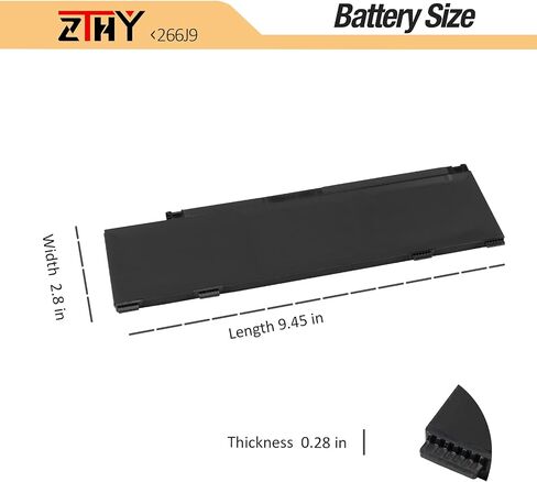 ZTHY 5TF10 Laptop Battery Replacement for Dell Precision 7730 7740 P34E 7530 7540 P74F Series Notebook NYFJH RY3F9 0RY3F9 7M0T6 GHXKY 05TF10 P34E001 P34E002 P74F001 P74F002 7.6V 64Wh in Saudi Arabia