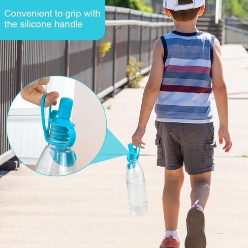 Morlike Living Water Bottle Spout Adapter, Silicone Baby Water Bottle Adapter for Toddlers, Protects Kids Mouth - No Spill & BPA Free (Mix - 4 Pack) | Protect Kids Mouth, No Spills, Food Grade Silicone, Fit Most Standard Water Bottle, Toddler Travel Essen in Saudi Arabia