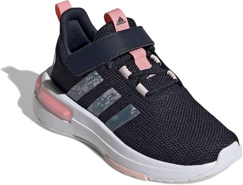 حذاء رياضي adidas Racer TR23 من الدانتيل المطاطي، حبر/شبه وردي سبارك/وردي رملي، 12 US للجنسين للأطفال الصغار in Saudi Arabia