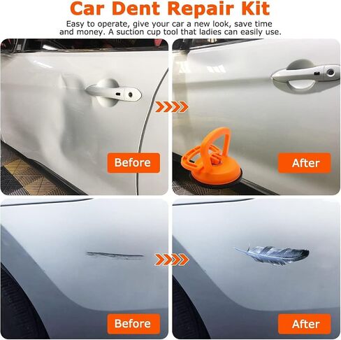 Dent Puller,Car Dent Puller,2 Pack Suction Cup Dent Puller Handle Lifter,Powerful Car Dent Remover,Dent Removal Kit and Dent Repair Puller for Car Dent Repair,Screen,Glass,Tiles and Objects Moving in Saudi Arabia