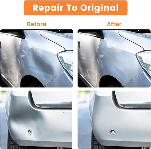 أداة سحب انبعاجات السيارة، أدوات قوية لإزالة انبعاجات السيارة لإصلاح انبعاجات السيارة والزجاج والشاشة والبلاط والأشياء المتحركة (قطعتان برتقاليتان صغيرتان) in Kuwait
