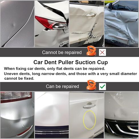 Dent Puller, 4 Pack Suction Cup Car Dent Puller Kit, Car Dent Removal Kit Dent Remover Tool and Dent Repair Kit for Car Body Dent, Glass, Screen, Tiles Lifting and Objects Moving in Saudi Arabia