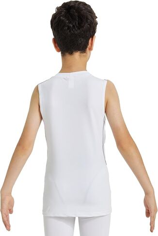 الأولاد ضغط تانك القمم رياضي بلا أكمام قميص الشباب سريعة الجافة قميص داخلي تجريب Baselayer كرة القدم تي شيرت in Kuwait