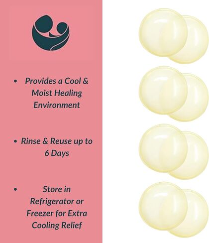 Ameda ComfortGel HydroGel Soothing Nursing Pads | Breast Pads | Hydrogel Nipple Pads for Breastfeeding | Reusable Cooling Nipple Gel Pads | Breastfeeding Supplies Nursing Gel Pads | 1 Pair (2 Count) in Saudi Arabia