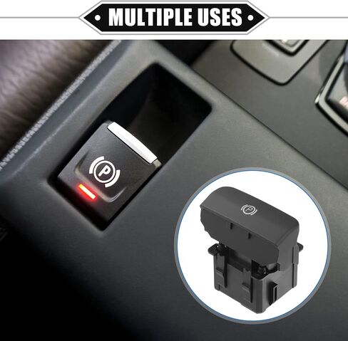 Electric Parking Brake Control Switch Compatible for Citroen C4 2009-2020, Durable ABS Plastic Black Front Hand Brake Button Parking Switch in Saudi Arabia