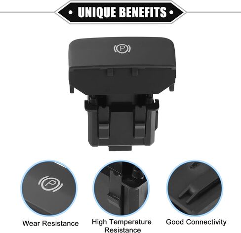 Electric Parking Brake Control Switch Compatible for Citroen C4 2009-2020, Durable ABS Plastic Black Front Hand Brake Button Parking Switch in Saudi Arabia