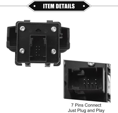 Electric Parking Brake Control Switch Compatible for Citroen C4 2009-2020, Durable ABS Plastic Black Front Hand Brake Button Parking Switch in Saudi Arabia