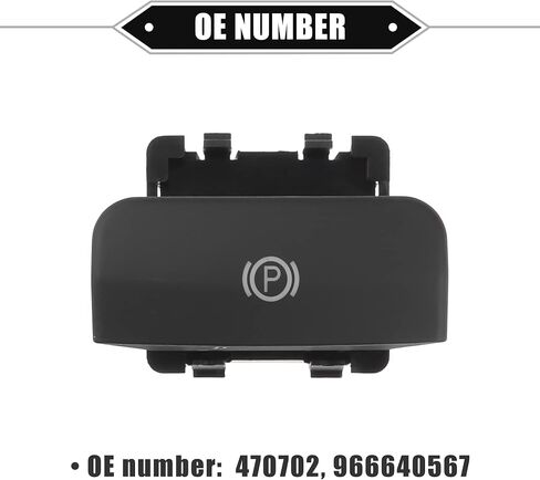 Electric Parking Brake Control Switch Compatible for Citroen C4 2009-2020, Durable ABS Plastic Black Front Hand Brake Button Parking Switch in Saudi Arabia