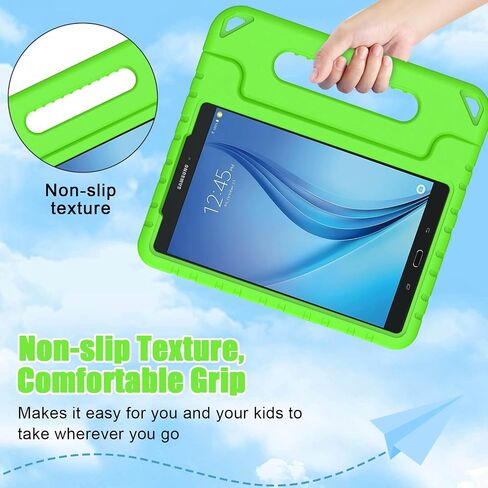 BMOUO Kids Case for Samsung Galaxy Tab E 9.6 - Shockproof Light Weight Protection Convertible Handle Stand Kids Case for Samsung Galaxy Tab E / Tab E Nook 9.6 Inch 2015 Tablet , Rose in Kuwait