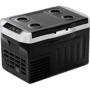 EUHOMY 12 Volt Refrigerator, 32QT(30L) 12V Cooler, Compressor Electric Cooler -4℉~68℉, 12V Fridge 12/24V DC 110-240V AC, Portable Freezer for Camping, Travel, Truck, Home