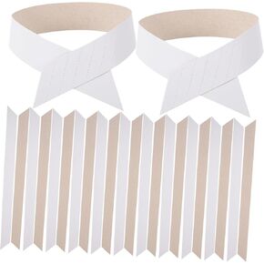 100pcs Paper Collar Stays Shirt Collar Supports Mens Shirt Women Dress Shirts Shirt Collar Inserts Collar Stays for Shirts Unilateral Shaper Clothing Paper Rib Women's Fence White