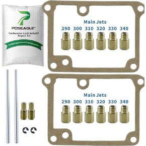 تتضمن مجموعة النفاثة الكاملة 12 طائرة رئيسية بحجم 290 300 310 320 330 340 وإبرتين 2 طيار 2 جوانات لـ Yamaha Banshee 350 YFZ350 YFZ 350 1987-2006 YFZ350SE YFZ350SP YFZ350LE in Kuwait