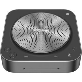 مكبر صوت مؤتمرات بلوتوث BM21 من Enther&MAXHUB، مكبر صوت للمؤتمرات عبر الهاتف مع شحن لاسلكي، مكبر صوت USB مع 6 ميكروفونات للمكتب المنزلي، التقاط صوتي محسن بزاوية 360 درجة وتقليل الضوضاء