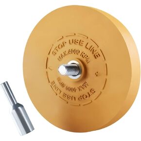 Decal Remover Eraser Wheel Rubber Eraser Wheel for Drill Removes Car Stripes Vinyl Tapes and Graphics Rubber Eraser Wheel Tool Kit for Cars, RV, Motorcycles Sticker Remover Tool 1 Pack