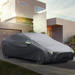 BASENOR 2024 أحدث غطاء سيارة تسلا موديل 3 مناسب لجميع الأحوال الجوية مقاوم للماء وحماية من الأشعة فوق البنفسجية وإكسسوارات خارجية كاملة مع فتحة منفذ شحن وشبكة تهوية للطراز 3 2017-2024 in Kuwait