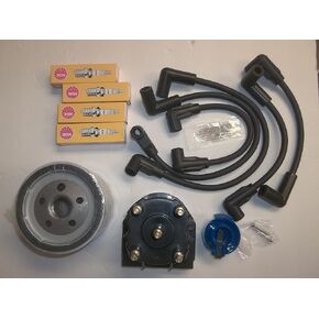 Tune UP KIT Oil Filter DELCO EST Wires Cap Rotor Spark Plugs Compatible with MERCRUISER 3.0L 3.0