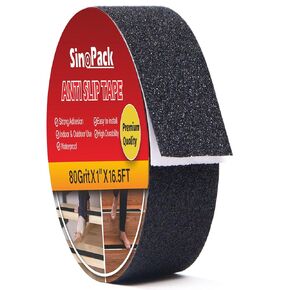 10" Anti Slip Tape, Black Non Slip Ramp for Outdoor 10Inch x 30FT Non Skid Tape, Best Grip Non Slip Strips Tape High Traction Friction Abrasive Adhesive for Stairs Step