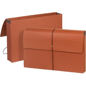 Blue Summit Accordion File Wallet with Flap and Cord Closure, Legal Size, 3" Expansion – 10 Pack