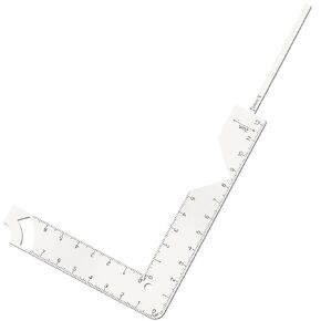 Book Cover Guide 5 in 1 Bookbinding Tools, Metal Book Binding Kit, Bookbinding Ruler for Making Book Cover,Journal, Planner,Calender Covers Out of Chipboard