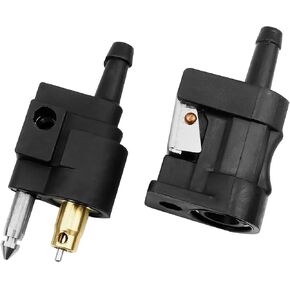 1/4 inches 6mm Barb Female Fuel Line Quick Connector and 1/4 inches 6mm Male Fuel Connector with Most Portable Fuel Tank for Yamaha Outboard Motor
