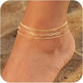 Sterling Silver Ankle Bracelets for Women Sterling Silver Bracelets for Women Anklets for Women Waterproof Adjustable Anklet Bracelets for Women Dainty Silver Bracelet Dainty Jewelry for Women