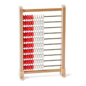 hand2mind Mini 20 Bead Wooden Rekenrek, Abacus for Kids Math, Math Manipulatives Kindergarten, Counting Rack for Kids, Counters for Kids Math, Educational Toys for Elementary Kids (Set of 4)
